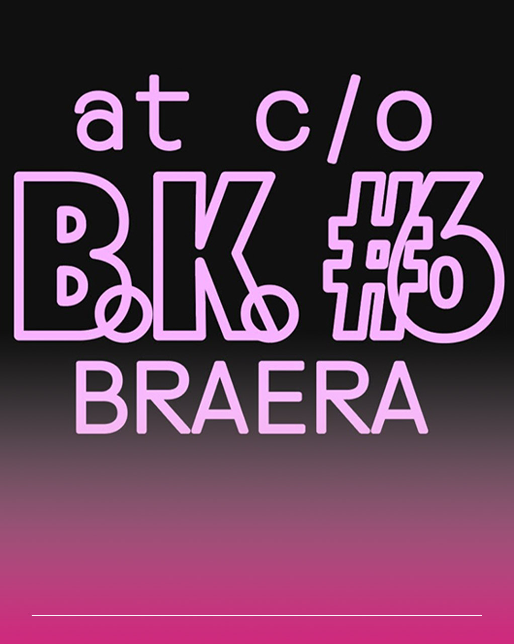 immagine rosa e nera Braera
