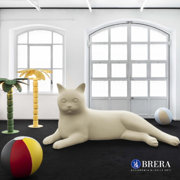 Immagine di un opera che ritrae un gatto