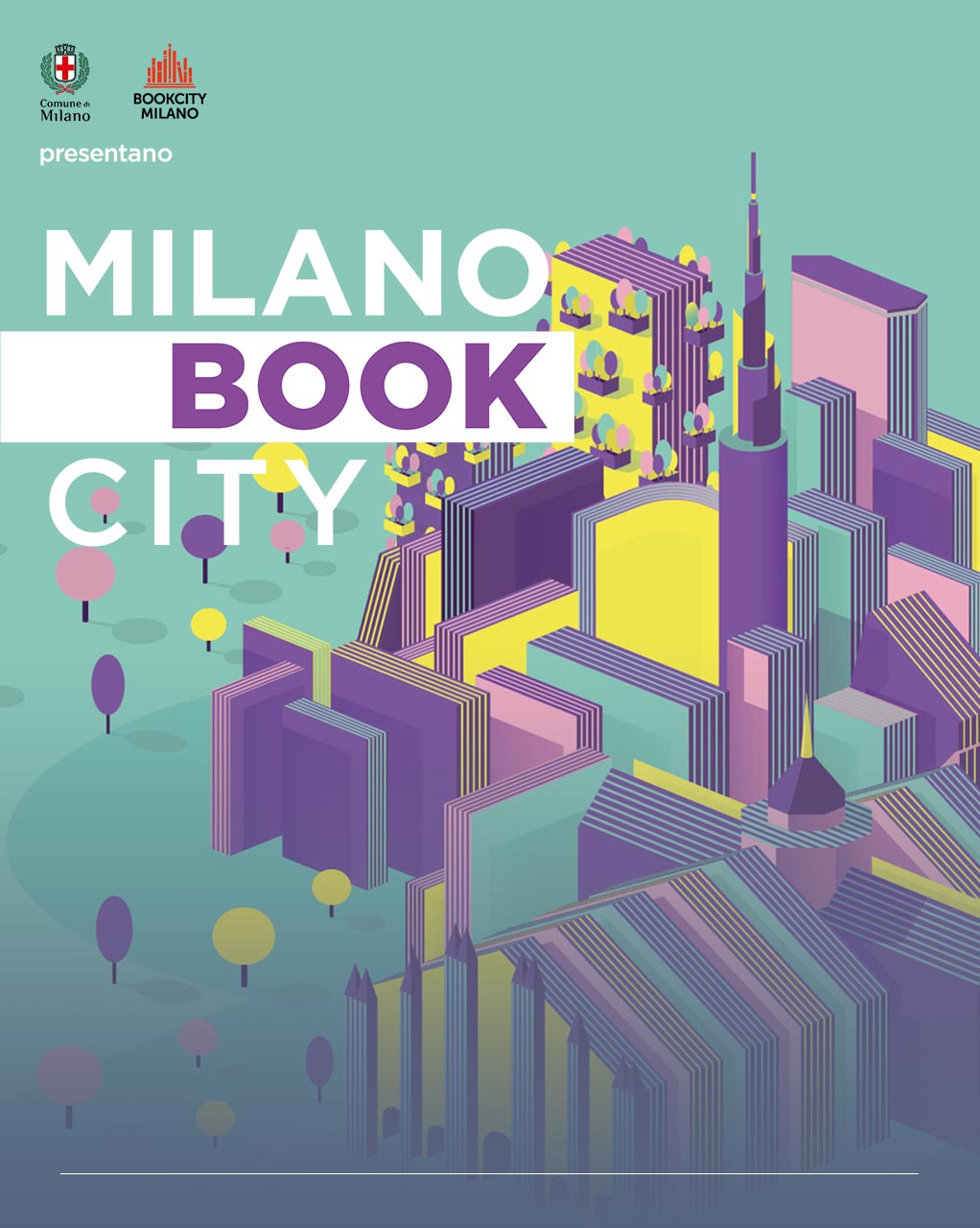 Immagine grafica raffigurante lo skyline di Milano 