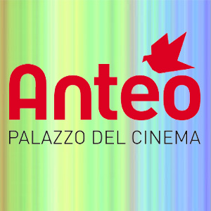 Logo CINEMA ANTEO su fondo arcobaleno