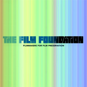 Logo Film Foundation su fondo arcobaleno