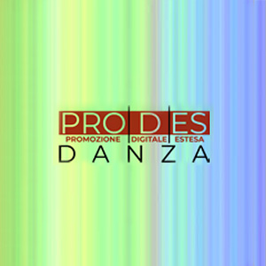 Logo Pro D ES Danza su fondo arcobaleno