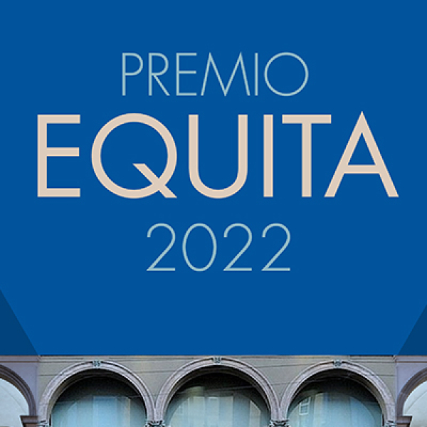 Arcate del piano superiore del Palazzo di Brera e del Museo della permanente con il titolo Premio Equita 2022