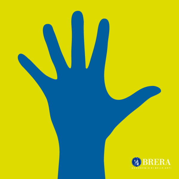 Immagine a tinte piatte di una mano
